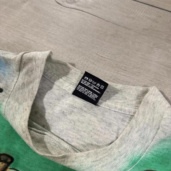 Vintage 90s Airbrush Farm Animals Graphic Tee Family Reunion Made In USA Size L - Picture 4 of 12